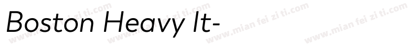 Boston Heavy It字体转换